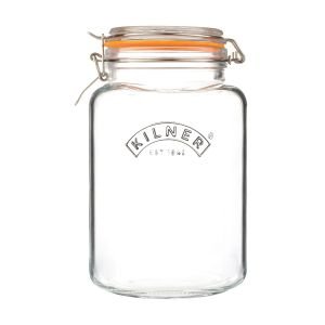 Kilner Clip Top 3L Square Glass Jar