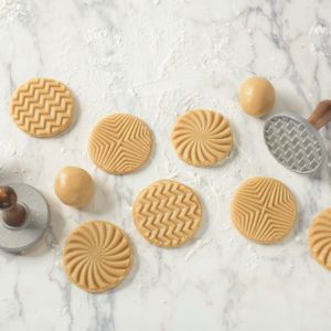 Nordic Ware Geo Cast Cookie Stamps - Silver, 1 - Foods Co.