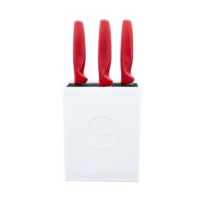  image shows WÜSTHOF Create 4-Piece Knife Block Set against a blank, white background