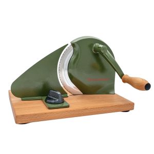   image shows Zassenhaus Classic Bread Slicer | Green against a blank, white background green bread slicer 06302026