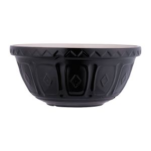  image shows Mason Cash Color Mix Collection S12 (4.25 Qt) Mixing Bowl | Black against a blank, white background