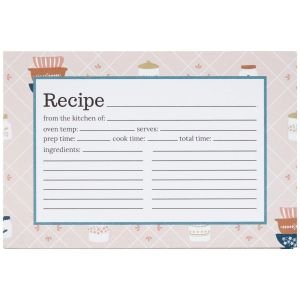 C.R. Gibson 4" x 6" Recipe Cards | Lily & Val Bakeware