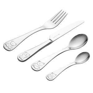Viners Woodland 3pc Stainless Steel Kids Cutlery Set with a 5 Year Guarantee