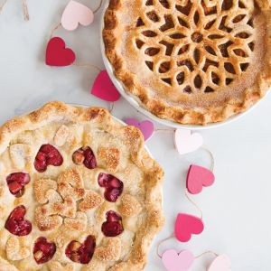 Nordic Ware 12" Lattice & Hearts Reversible Pie Top Cutter