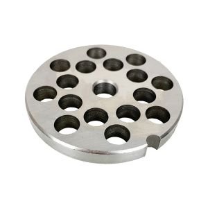 LEM #10/12 Stainless Steel Meat Grinder Plate - 3/8"