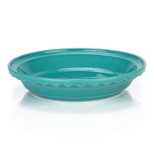 10.25" Large Pie Dish with a Turquoise Glaze - 0487107 Fiestaware 