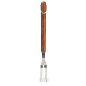 RSVP BBQ Grill Fork - 17.25" Rosewood & Stainless Steel