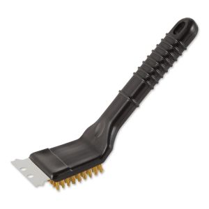 RSVP 9" Grill Brush - Brass Bristle & Stainless Scraper