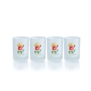 Fiesta® 14oz Double Old Fashioned Glasses (Set of 4) | Floral Bouquet
