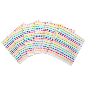Ritz 6-Piece Pebble Bar Cloth Set | Bright against a white background with the towels fanned out