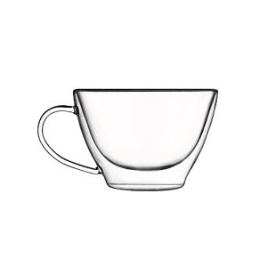 Luigi Bormioli Thermic Double Wall Glassware: 2pc Cappuccino Set (13oz)
