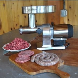 Weston Butcher Series Commercial Grade #22 Electric Meat Grinder - 1.0 HP (09-2201-W) lifestyle