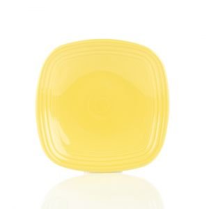 Square Luncheon Plate (9 1/4") from Homer Laughlin Fiesta Dinnerware: Sunflower Yellow, 920320