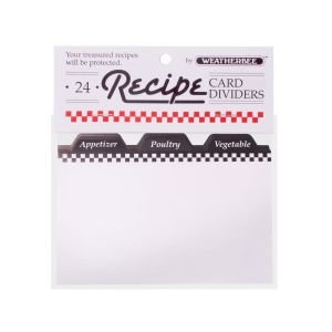 3x5 Recipe Card Dividers - 24 Headings