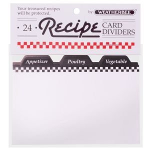 Weatherbee Recipe Card Dividers from Harold Imports