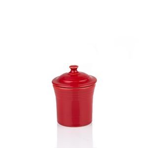 Fiesta Utility/Jam Jar in Scarlet Red from Fiestaware Dinnerware: Item 969326