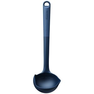 image shows Trudeau Clever by Nature 13.19" Ladle | Blue  against a blank, white background