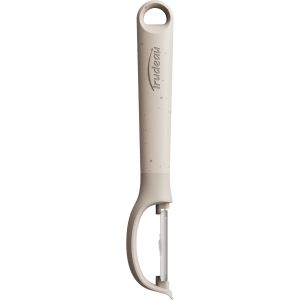 image shows Trudeau Clever by Nature 7.09" P-Peeler | Latte against a blank, white background