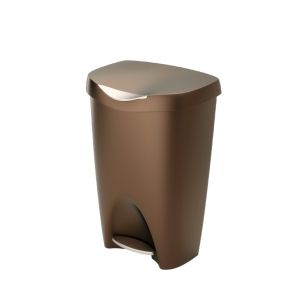 Umbra Brim Step on Trash Can | Bronze