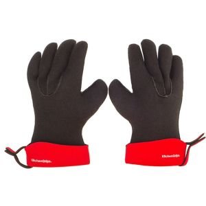 Cuisipro Large KitchenGrips Chef's Gloves - Red & Black - 100202-11