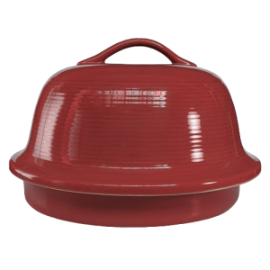 Sassafras Superstone La Cloche Bread Baking Dome | Red