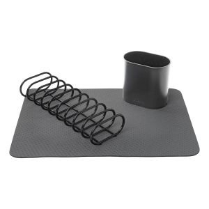 Cuisipro Dish Rack Set | Charcoal