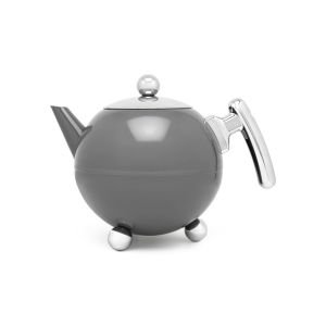 Bredemeijer Bella Ronde 41oz Teapot | Cool Grey
