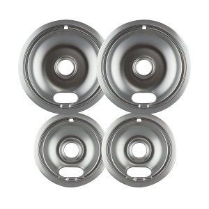 Range Kleen 4-Pack Heavy Duty Drip Bowls (Chrome)