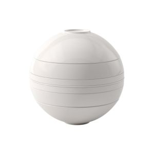 Villeroy & Boch Iconic La Boule 7-Piece Dinnerware Set | White Against a Plain White Background