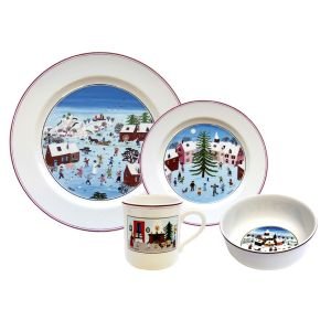 Villeroy & Boch Naif Christmas 4-Piece Dinnerware Set 