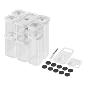 ZWILLING Fresh & Save 12-Piece S/M CUBE Set | Transparent-White