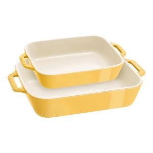 Staub 2-Piece Rectangular Baking Dish Set | Citron