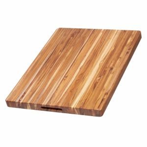 Edge Grain Cutting Board with Hand Grips | TeakHaus by ProTeak