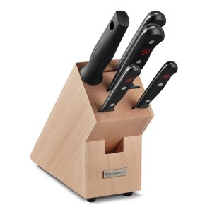 WÜSTHOF Gourmet 6-Piece Knife Block Set (Beech) 