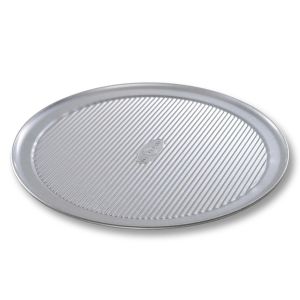 image shows USA Pan 14" Pizza Pan against a blank, white background