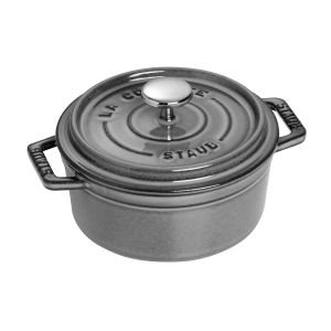 Staub 0.5Qt. Round Cocotte/Dutch Oven | Graphite Grey