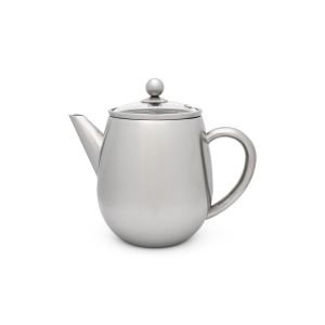 Bredemeijer Eva 37oz Double Wall Teapot (Stainless Steel)