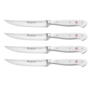 Wusthof Classic 4-Piece Steak Knife Set | White