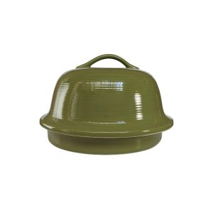 Sassafras Superstone La Cloche Bread Baking Dome | Green Glazed