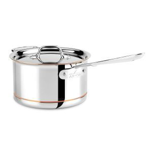 All-Clad Copper Core Stainless Steel Saucepan | 4 Qt.
