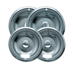 Range Kleen Drip Bowls (4-Pack) (Chrome)