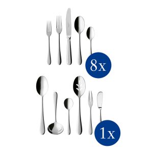 Villeroy & Boch 46件不锈钢餐具和服务套装|奥斯卡