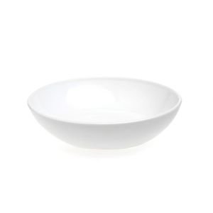 Glass 7" Bowl in Milk by Mosser Glass