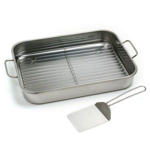 Norpro Stainless-Steel Roaster Pan Set