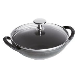 Staub 6-1/2“铸铁小/婴儿炒锅|石墨灰