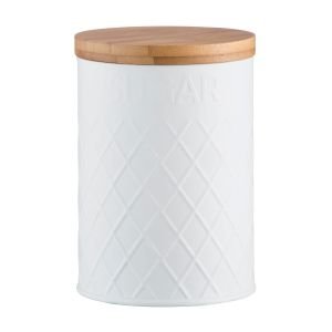 Typhoon Embossed White Sugar Storage Canister