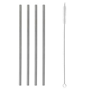 Typhoon | PURE Color Collection Metal Straws & Brush (Set of 4)