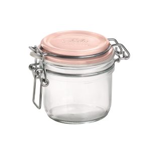 Bormioli Rocco 6.75-Ounce Fido Jar - Pink Top - 141360MRG121313