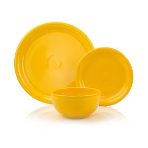 Fiesta® 3-Piece Bistro Coupe Place Setting | Daffodil