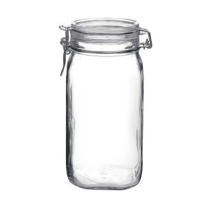 1.5L/50oz Glass Bacon Grease Container with Strainer